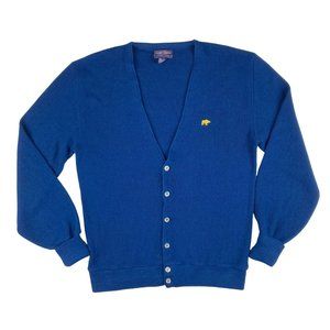 Vintage Desert Classic For Jack Nicklaus Orlon Acrylic Blue L/S Cardigan Mens XL
